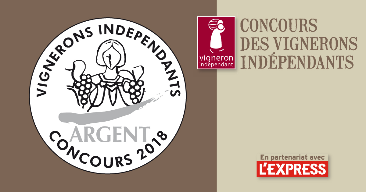 Médaille d'argent au concours 2018 des vignerons indépendants.